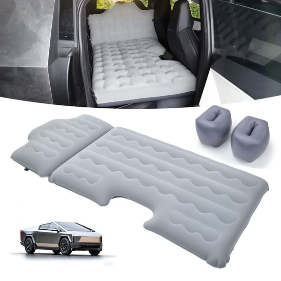 WheelX Air Mattress Back Seat Compatible with Tesla Cybertruck 2024 2025 Accessories for Travel, Car Bed SUV Mattress with Functional Piers