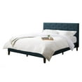 thumbnail image 4 of CorLiving Nova Ridge Upholstered Queen Size Platform Bed Frame with Slats and Headboard - No Box Spring Required, 4 of 9