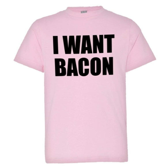 PleaseMeTees™ Youth I Want Bacon Cheese Pizza I Love Greasy Food HQ Tee