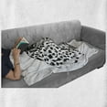 thumbnail image 6 of Sketchy Soft Flannel Fleece Throw Blanket, Hand Drawn Jaguar Profile Wildlife Jungle Animal Safari Theme Artwork, Cozy Plush for Indoor and Outdoor Use, 70" x 90", Black White, by Ambesonne, 6 of 6