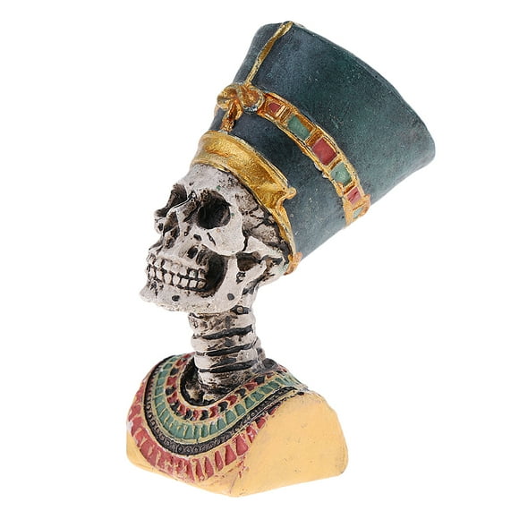 2.56'' ian Pharaoh Figurine Resin Skull Statue Decor