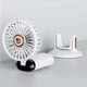 thumbnail image 5 of Mini ventilador portátil de 10000 mAh con pantalla digital para mesa de oficina y viajes. Blanco, 5 of 9