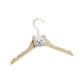 thumbnail image 3 of Percha para ropa de niños Percha para secar ropa de bebé Gancho de metal Percha de madera maciza Percha para abrigos para niños Niños recién nacidos, 3 of 8