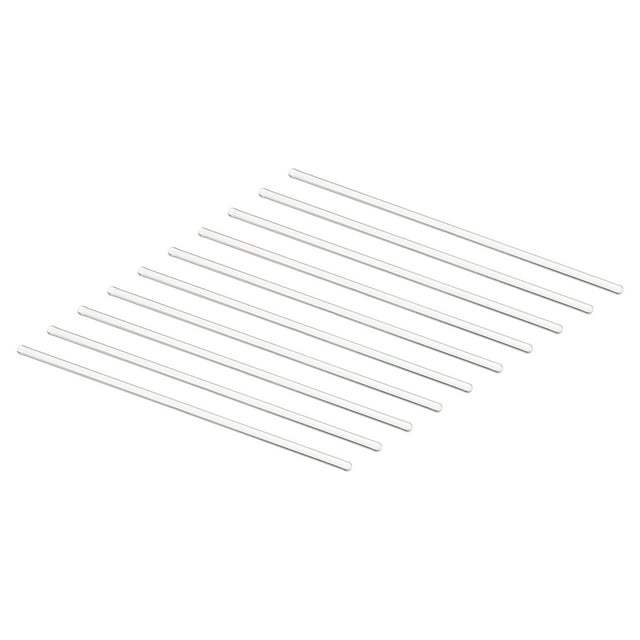 Unique Bargains 3.3 Borosilicate Glass Stick 5.91' Length 4mm Dia Stir Rod Round for Lab Kitchen Science 10Pcs