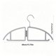 thumbnail image 3 of Percha de plástico plegable para ropa,ideal para viajes y el hogar.Percha que no deja marcas para lencería y prendas pequeñas.Percha reforzada para toallas,calcetines y peluches.Almacenamiento, 3 of 7