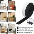 thumbnail image 4 of 16.4ft x 1.6Inch Self Adhesive Felt Tape Black Adhesive Felt Strip Sticky Back Felt Non Slip Felt Furniture Pads for Protecting Hardwood Floors Chair Wall Protector 5mm Thick, 4 of 9