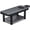 Metal-Black, variant on Esheno Stationary Massage Table with Memory Foam Adjustable Height PU Leather 75x28x25 inch Wood Frame Red