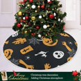 thumbnail image 6 of FMSHPON Halloween Pumpkin Spider Xmas Christmas Tree Skirt Stand Mat for Holiday Party Decoration Indoor Outdoor 36 inches, 6 of 6