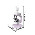 thumbnail image 3 of Uklsqma 1200X Beginner Compound Microscope Kit for | High-Definition Scientific Educational Toy with 100X 400X 1200X Magnification | Led Monocular Viewing | Stem Science Experiment Set with A, 3 of 5