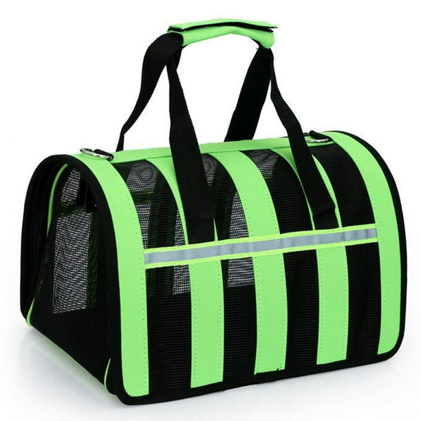Irfora Bolsa de transporte para mascotas Bolsa de viaje para gatos y gatos Bolsa de transporte de malla transpirable Bolsa de transporte plegable para exteriores para gatos y perros pequeños Viaje Cam Irfora Bolsa de transporte