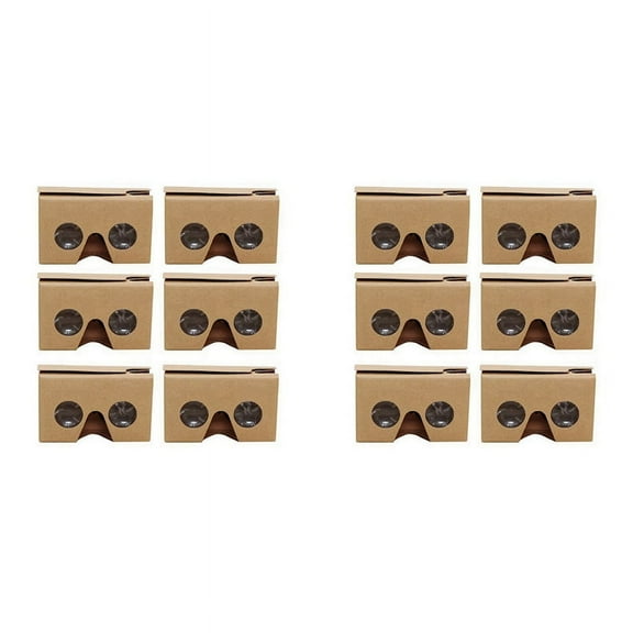 12PCS 3D Glasses for Cardboard V2 VR 4.5- 6Inch Smartphone Headband