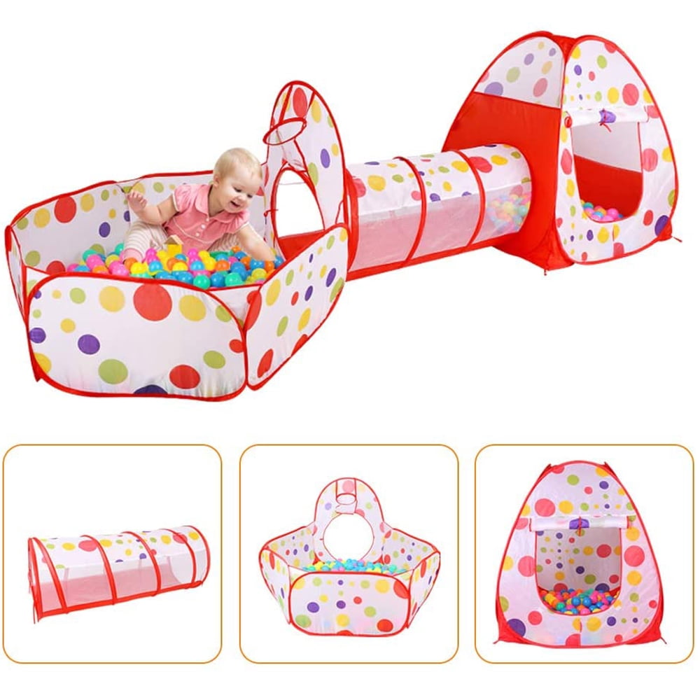 3 in 1 Shooting Ball Basket Play Tent Ball Kids/Baby Toy Play Activity 
