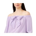 thumbnail image 2 of Riley & Rae Womens Juniors Maybelle Off The Shoulder Bow Blouse, 2 of 3