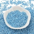 thumbnail image 2 of Baking Paint Glass Seed Beads Cylinder Sky Blue 2x1.5mm Hole: 1mm 5599pcs/50g, 2 of 4