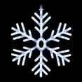thumbnail image 4 of Alpine Corporation 20" x 24" Hanging Light-Up Snowflake Holiday Decoration, White, 4 of 13