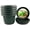 Hunter Green, variant on Austin Planter 7.5 Inch Flower Pot and Saucer Black Colored Polypropylene (Single) Made in USA