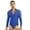 Royal_Blue, variant on Fldy Men's Dance Shiny Rhinestones Bodysuit Shirt Ballroom Salsa Samba Latin Tops Leotard Royal_Blue Medium