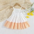 thumbnail image 4 of Sngxgn Girl's Summer Dresses Ruffle Sleeve Tiered Swing Midi Casual Sundress(A,C), 4 of 6