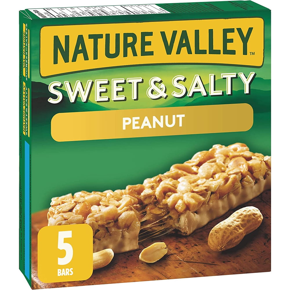 NATURE VALLEY Sweet and Salty Peanut, 5Count Granola Bars, 175 Gram