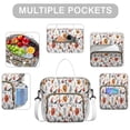 thumbnail image 2 of Halloween Pumpkins Ghosts Bats and Cupcakes Womens Lunch Box for Work,Insulated Large Lunch Bag for Tween and Teen,Loncheras Para Mujer,Leakproof Adult Lunch Bag for Work,Beach,Travel,Picnic,Camping, 2 of 5