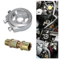 thumbnail image 6 of Adapter,Filter Cooler Sandwich Car Oil Filter Universal Car Adapter Oil Temperature Oil Filter Cooler Plate Adapter Oil Temperature Oil Pressure Oil Temperature Oil Sandwich Plate Buzhi Hxber, 6 of 6