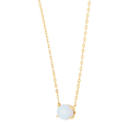 thumbnail image 2 of Women's Welry Created Oval Opal Pendant Necklace in 10kt Yellow Gold, 17", 2 of 5
