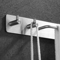 thumbnail image 4 of Self-adhesive Brushed Finish Stainless Steel Towel Bar Rack With Hook Bathroom Hand Bath Towel Holder Storage Organizer, 4 of 5