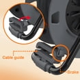 thumbnail image 4 of Hongyi Heavy Duty Cord Reel Empty, Portable Cord Reel Store with 4-Outlets, 9A Circuit Breaker， 125V/1125W,Orange, 4 of 4