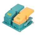 thumbnail image 1 of Interruptor de pie de doble pedal BERM, antideslizante, sensible, con cubierta, 250 V CA, 1 of 14