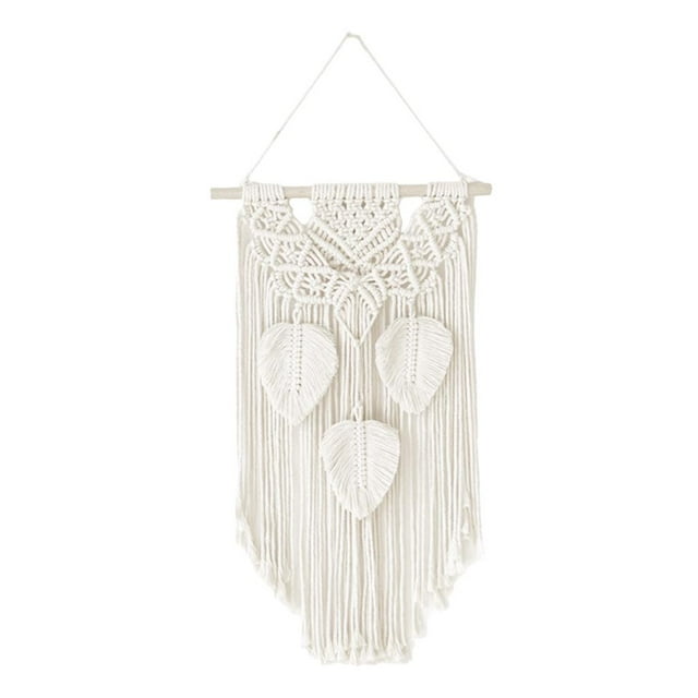 Tapiz Tejido De Bohemio Colgante Para Colgar En Adorno Beige Gloria Tapiz de macramé