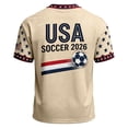 thumbnail image 5 of Soccer Cup 2026 Jersey for Men, Crew Neck Short Sleeve USA Stars Graphic Tee with Mesh Fabric - Breathable Athletic Top for Match Day & Gym Complexion XXXL, 5 of 5