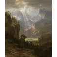 thumbnail image 2 of Albert Bierstadt 15x18 Gold Ornate Wood Frame and Double Matted Museum Art Print Titled - Rocky Mountains, Lander's Peak (1863), 2 of 4