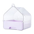 thumbnail image 1 of Bañera de baño enjaulada con pájaro mascota Bañera de baño para perras pequeñas Budgie de pájaros pequeños Púrpura ligera, 1 of 8