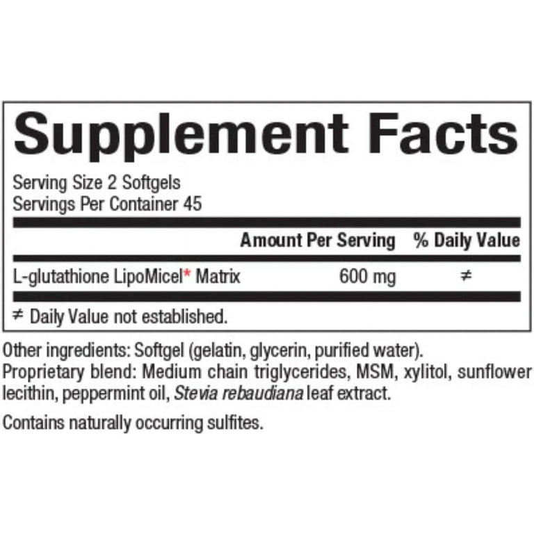 glutathione lipomicel matrix benefits Natural Factors Glutathione LipoMicel Matrix, 300 mg, Offers Higher  Absorption & Powerful Antioxidant Support, 90 Softgels