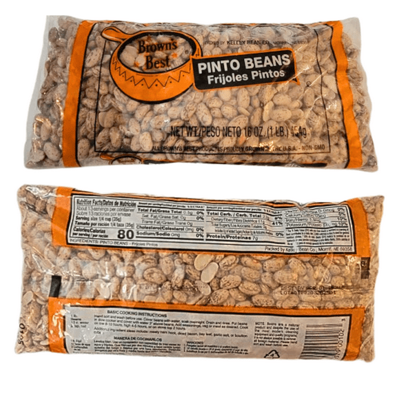 Pinto Beans 3 Ct. Case / 1 LB. Bags