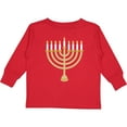 thumbnail image 3 of Inktastic Chanukah Hanukah Menorah Boys or Girls Long Sleeve Toddler T-Shirt, 3 of 5