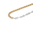 thumbnail image 4 of Women Asymmetric Gold Silver Necklace Unisex Chain Necklace Fashion Jewelry Stylish Collarbone Chain Metal Texture, 4 of 8