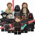 thumbnail image 1 of Set de 8 Figuras de Guerrero de la Guerra Espacial - Héroes Blindados Negros Articulados con Bases de Exhibición, Juguete Coleccionable DIY para Fans Mayores de 6 Años, 1 of 10