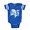 Royal Blue, variant on CafePress - Gothic Skull Initial P - Cute Infant Baby Football Bodysuit