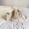 thumbnail image 4 of Bolsa tipo cubo para mujer, bandolera tejida con cordón, Bolsa de hombro, Bolsa de viaje Tmvgtek Para Estrenar, 4 of 9