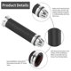 thumbnail image 4 of Universal Motorcycle Handlebar Grips Cnc Aluminum Rubber(silver), 4 of 5