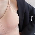 thumbnail image 4 of Sujetador deportivo para mujer, sin aros, acolchado, soporte medio, sujetadores de yoga, gimnasio, correr, entrenamiento, camisetas sin mangas, 4 of 5