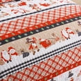 thumbnail image 4 of Festive Christmas Quilt Bedspread Set - Holiday Bedding for a Warm, Seasonal Touch, 4 of 8