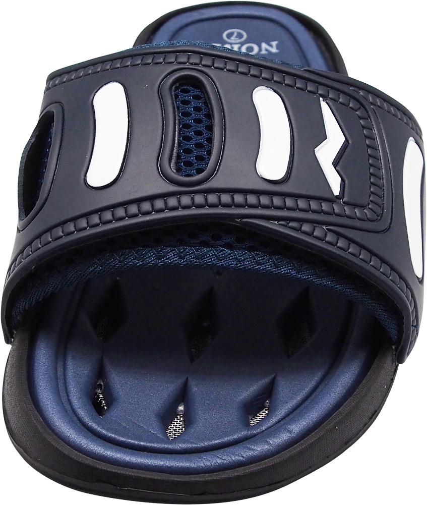NORTY Mens Drainage Slide Sandals Adult Male Footbed Sandals Navy - image 5 of 7
