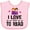 AD-Pink, variant on Inktastic I Love to Read Girls Baby Bib