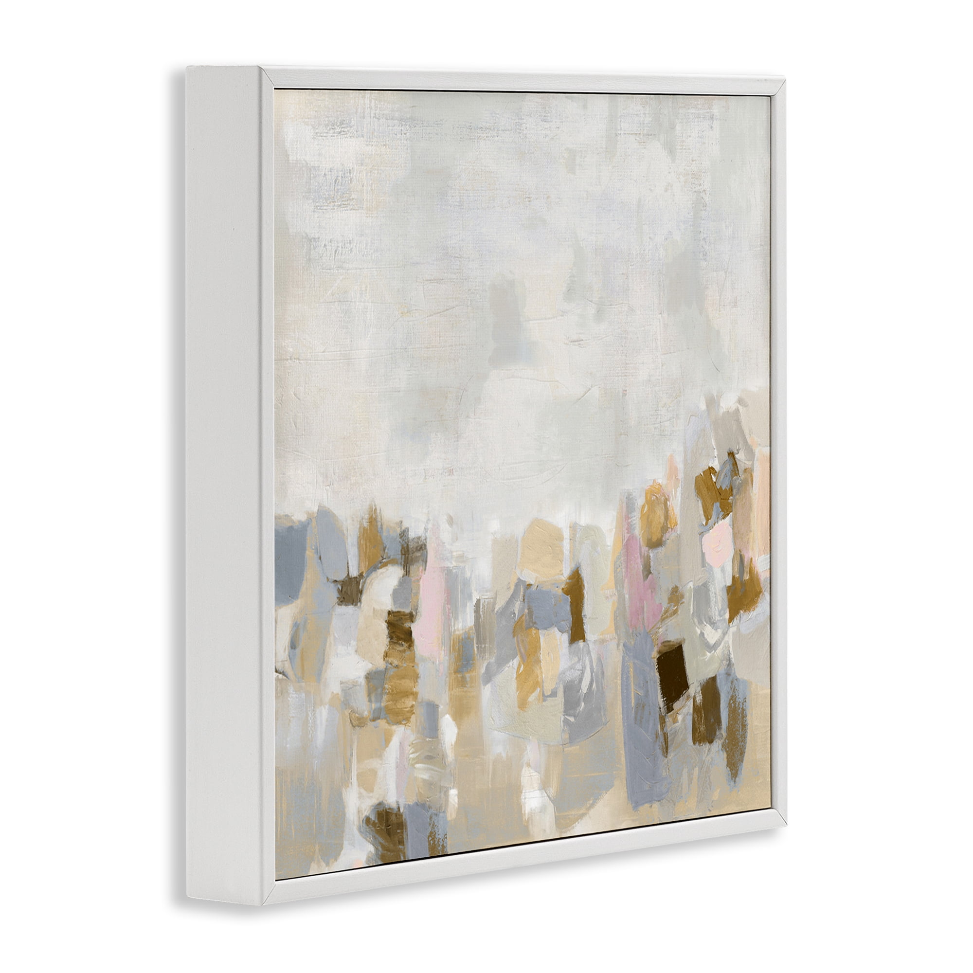 Stupell Industries Beige Southwestern Rustic Abstract Painting White Framed Art Print Wall Art, 24 x 24