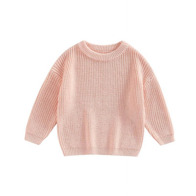 Suéter de punto de manga larga para bebés, ropa para niños y niñas, Tops de algodón para recién nacidos, 0-9M, Otoño, nuevo