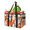 Multicolor 3, variant on Forest Moose Reusable Grocery Bags, Foldable Reusable Shopping Bags, Wild Flowers Deer Collapsible Tote Bag with Reinforced Handles for Kitchen, Picnic