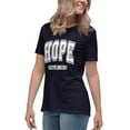 thumbnail image 3 of Hope Women's Christian T-Shirt – Inspirational Faith Graphic Tee, Positive Message Shirt, Spiritual Apparel (Navy, S), 3 of 6