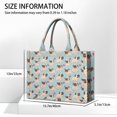 thumbnail image 3 of Large Capacity Tote Bag,Pug and Love Heart Handbag Fashion Luxury Tote Bag,15.7"x13"x 5.1" Inches,Laptop Compatible, 3 of 6